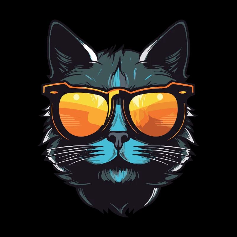 Katze Cool Kopf Party