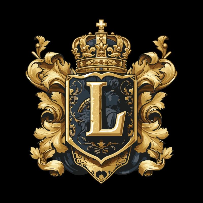 L Buchstabe Logo Krone