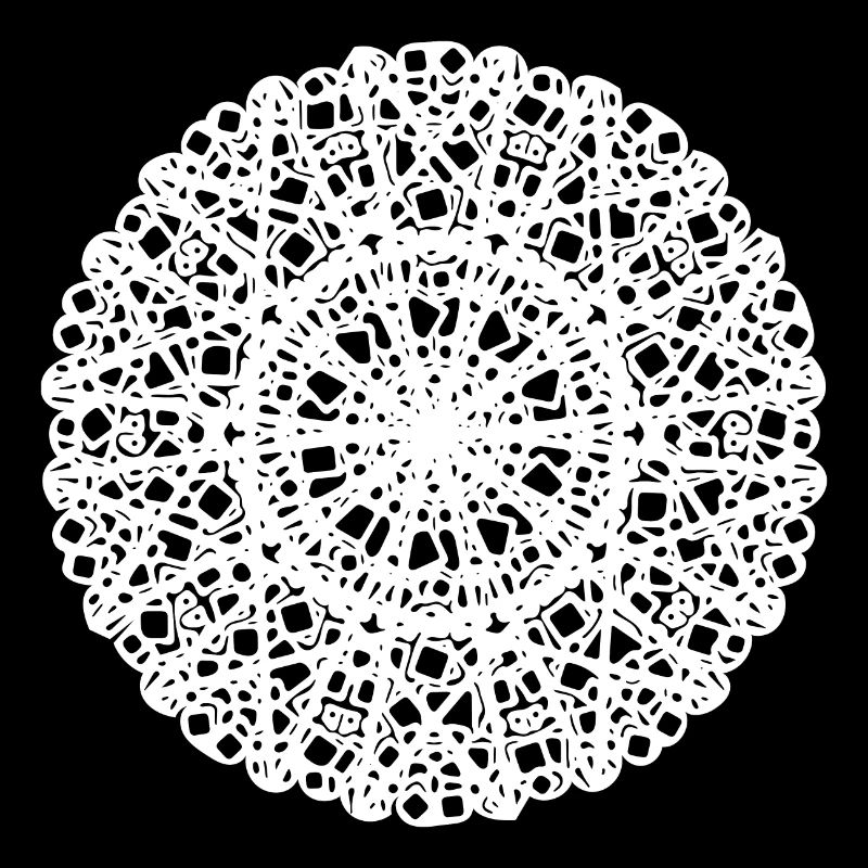 Fleurs géométriques Mandala Forme de motif rond