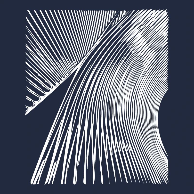 Abstract curved curves lines