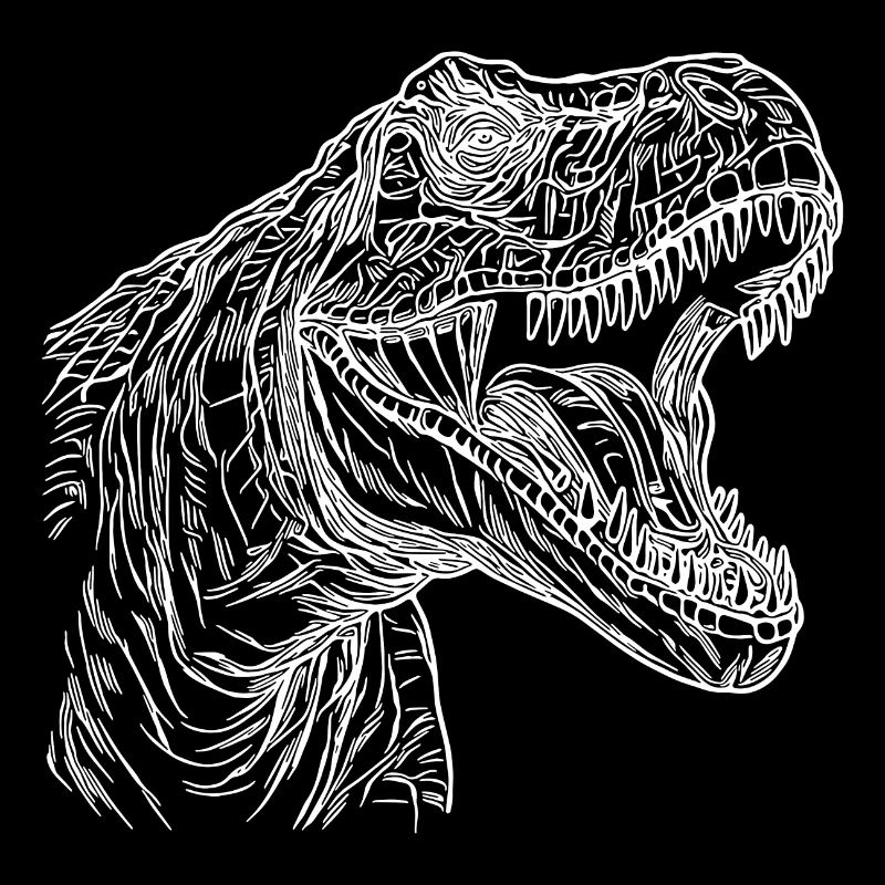 Brüllender T-Rex Dinosaurier Cooles Dino Design