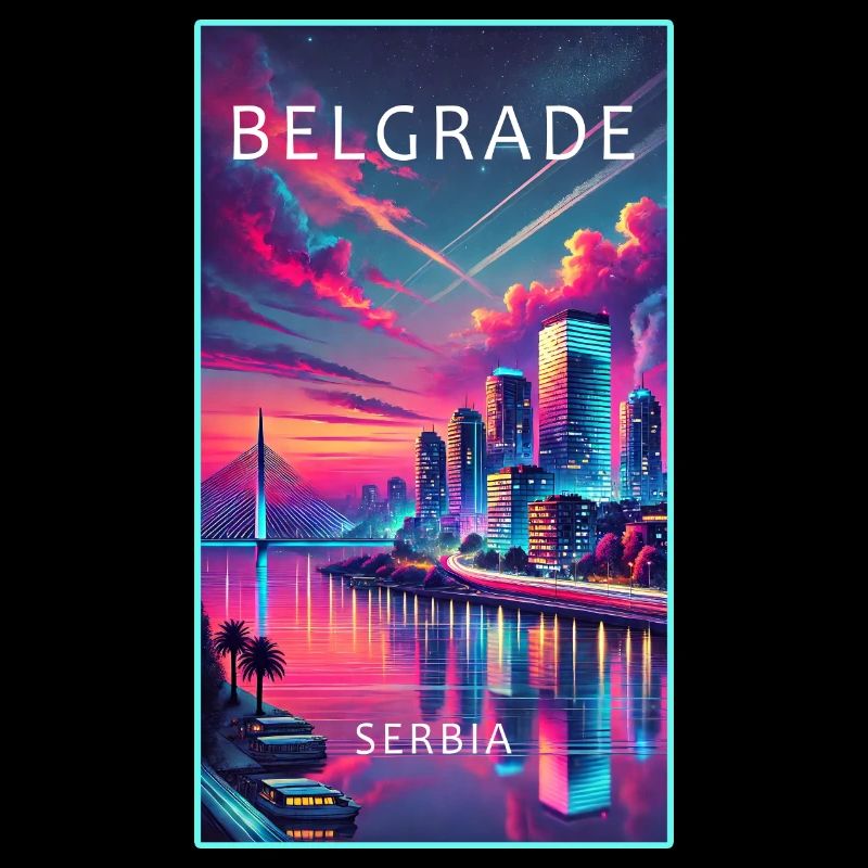 Conception de la ville de Belgrade en Serbie