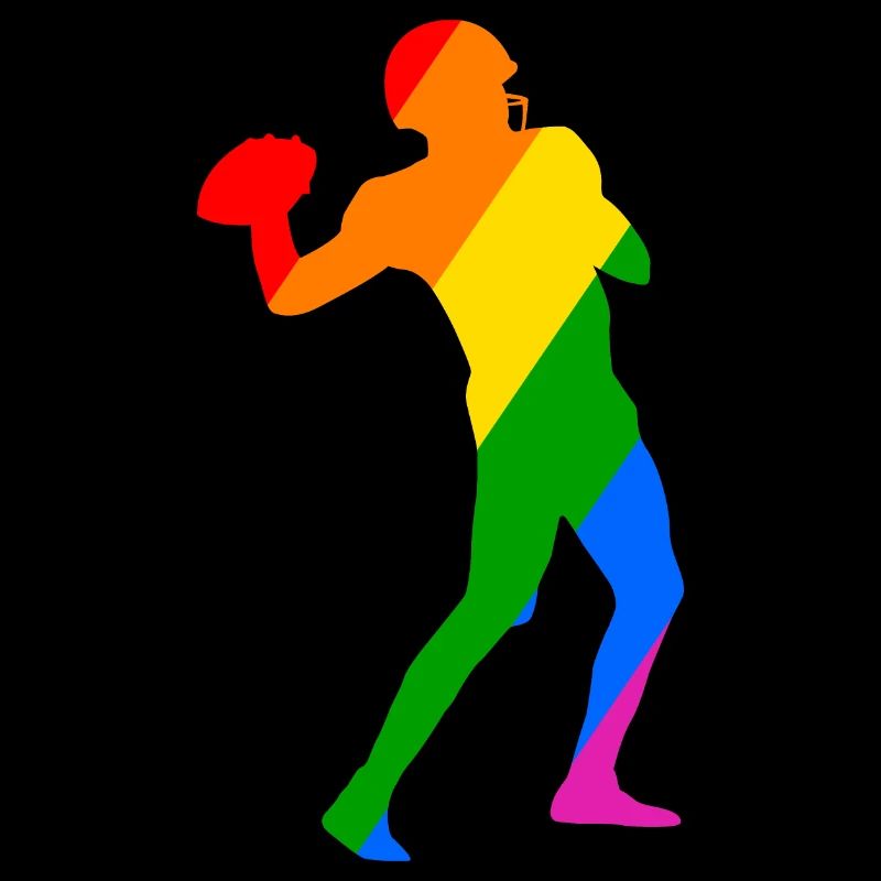 Rainbow Football Player