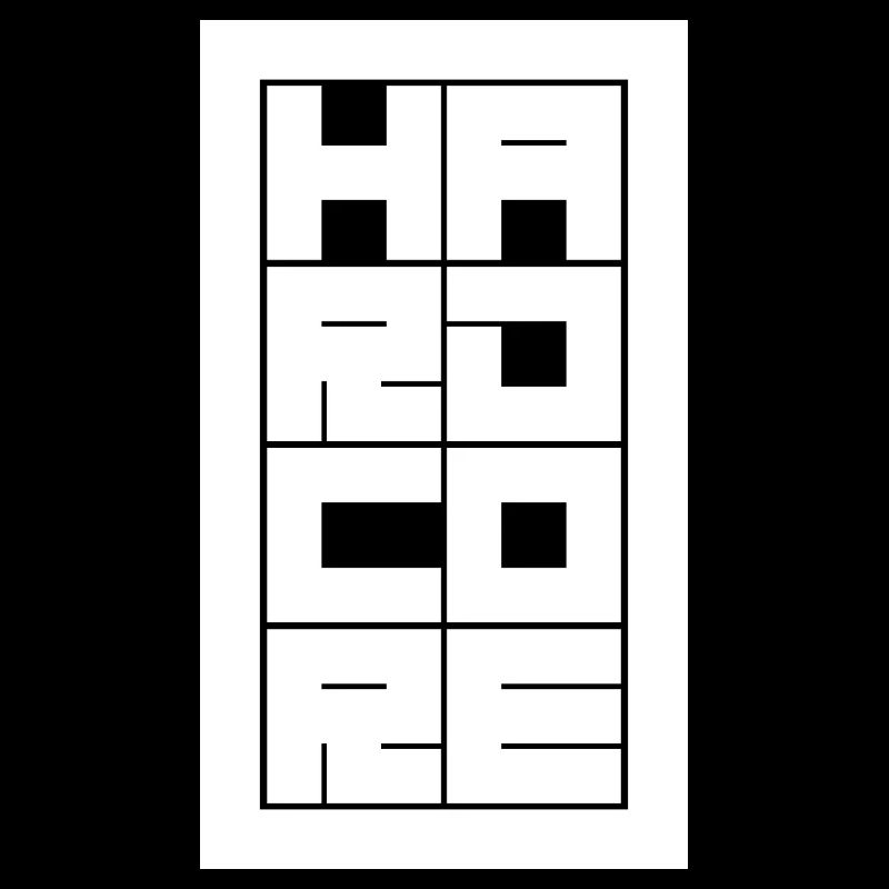 Logographe typographique hardcore audacieuse et blocée