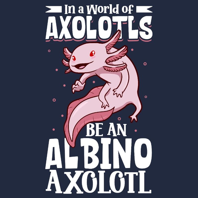 Soyez un axolotl albinos