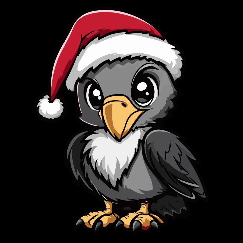 Harpie oiseau Noël mignon