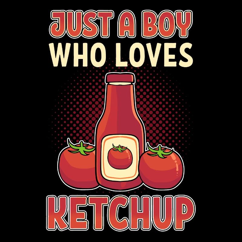Juste un garçon qui aime le ketchup