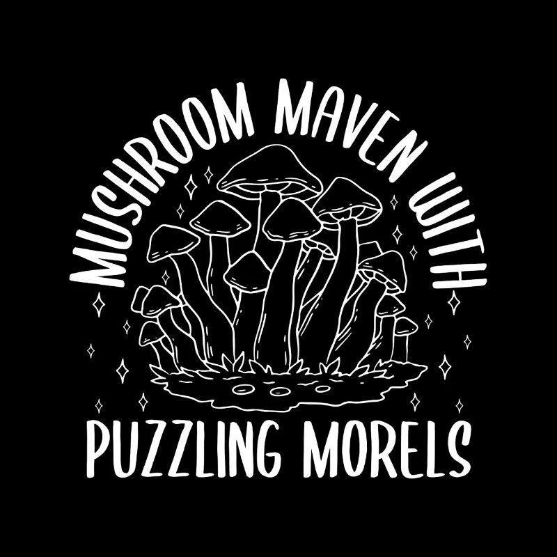 Morel Mushrooms Maven With Puzzling Mushroom