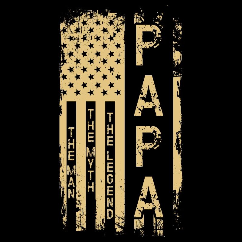 Typographie du drapeau américain grungy
