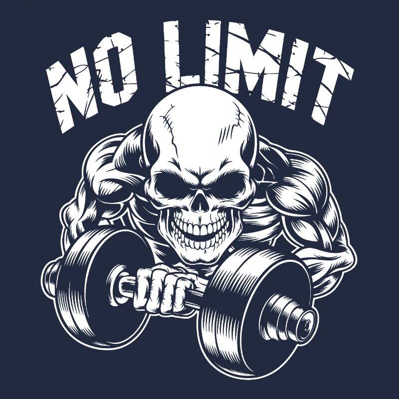 Bodybuilding Skull Workout and No Limit
