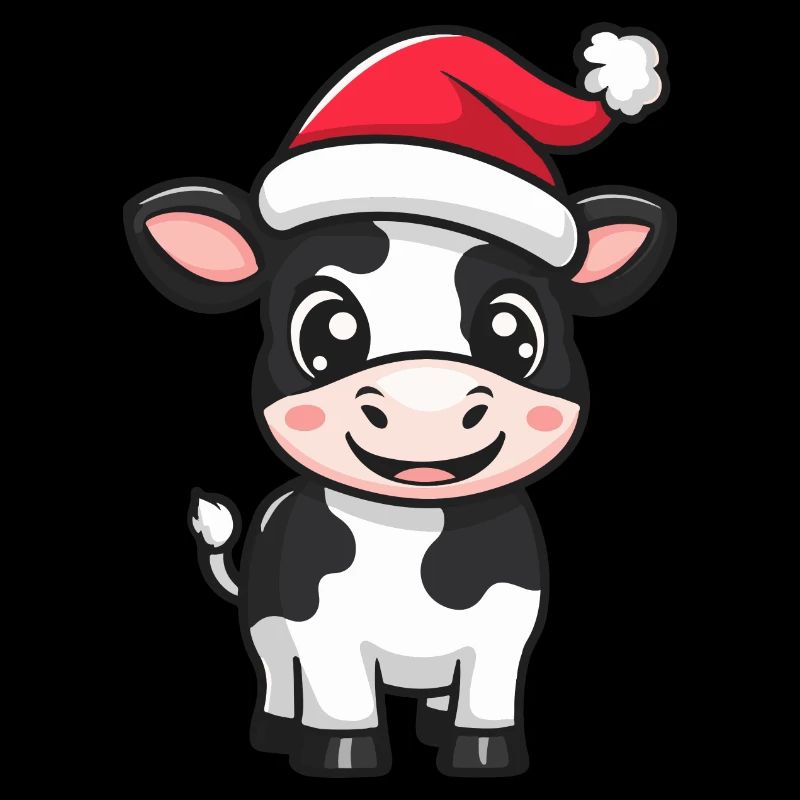 Kuh Weihnachten Niedlich