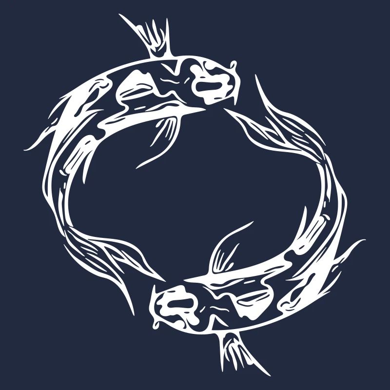 Two Vector Koi Carp Fish