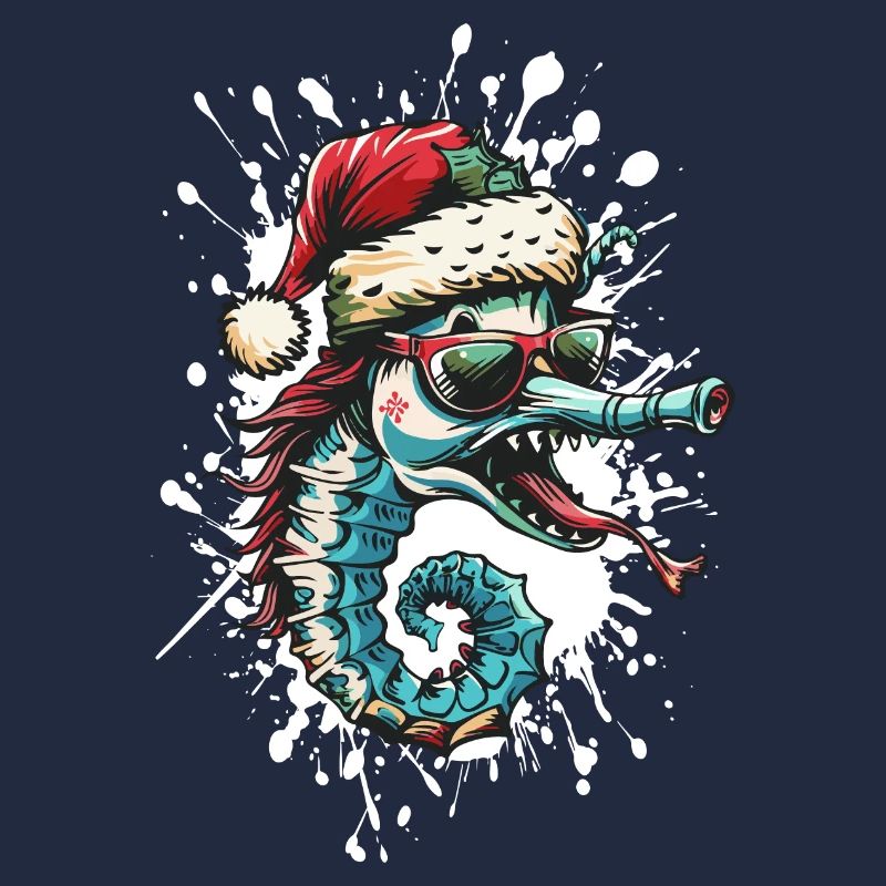 Hippocampe Noël Drôle