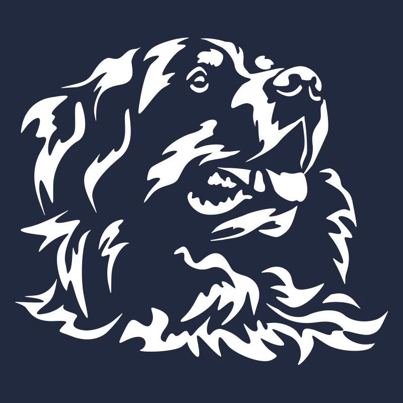Bernese Mountain Dog Head "Black Edition"