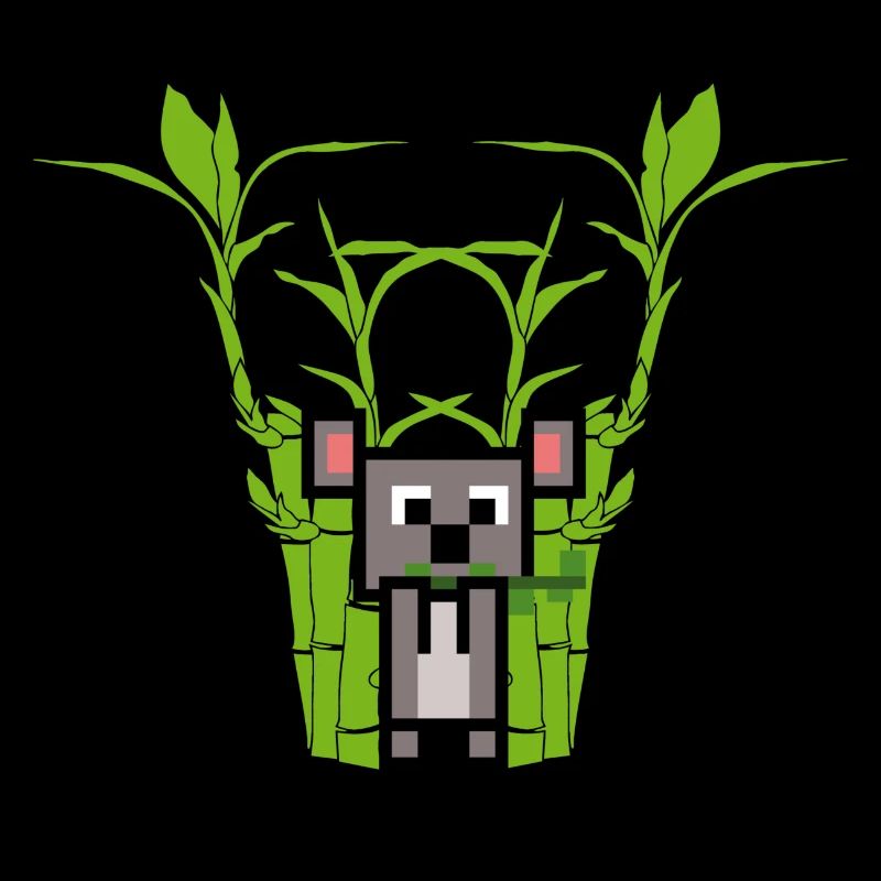 Koala frisst Bambus