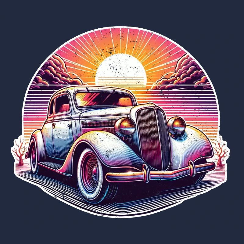 Oldtimer Sonnenuntergang