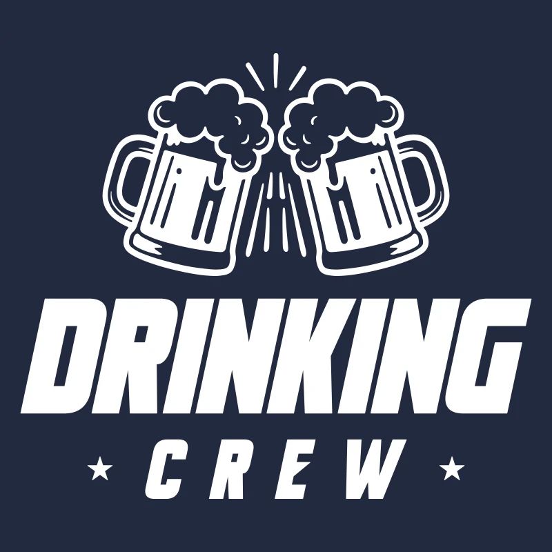 Boire de la bière Crew