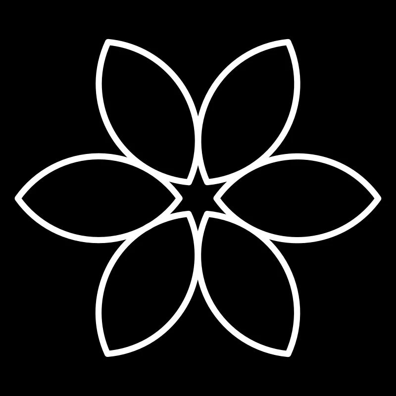 Fleur blanche unie