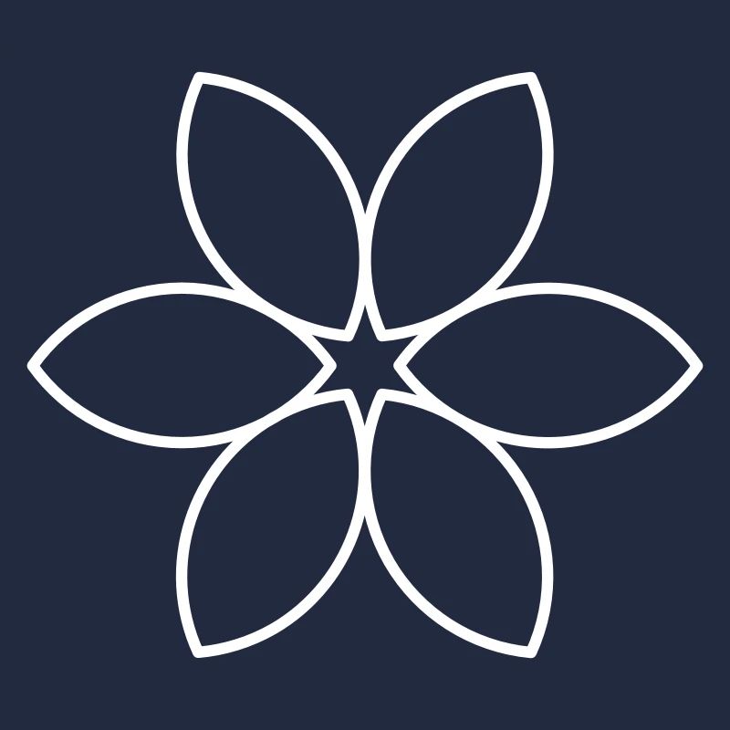 Schlichte weiße Blume