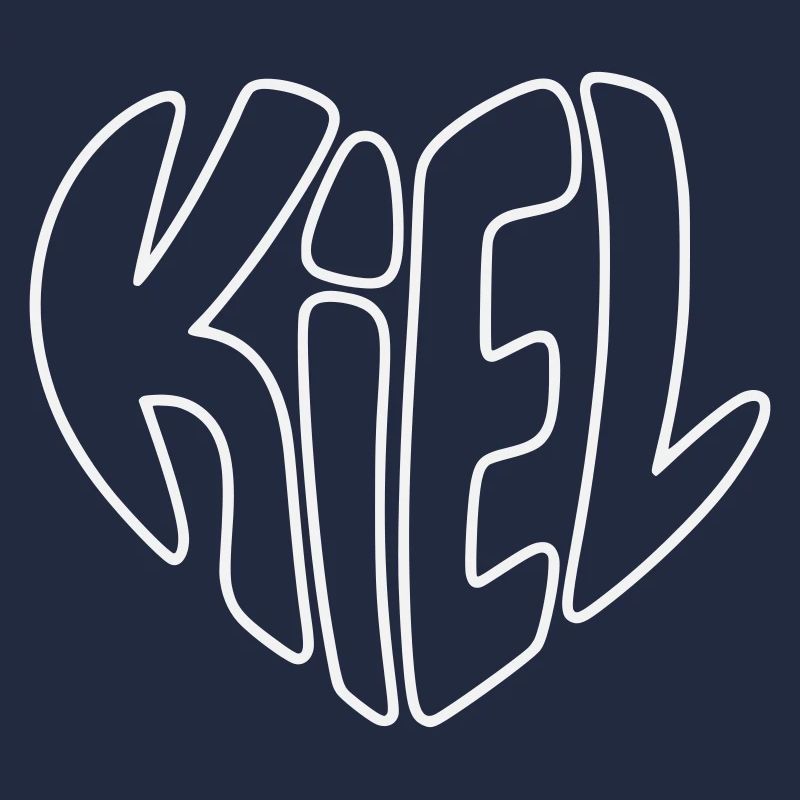 Kiel Outline Heart Typo
