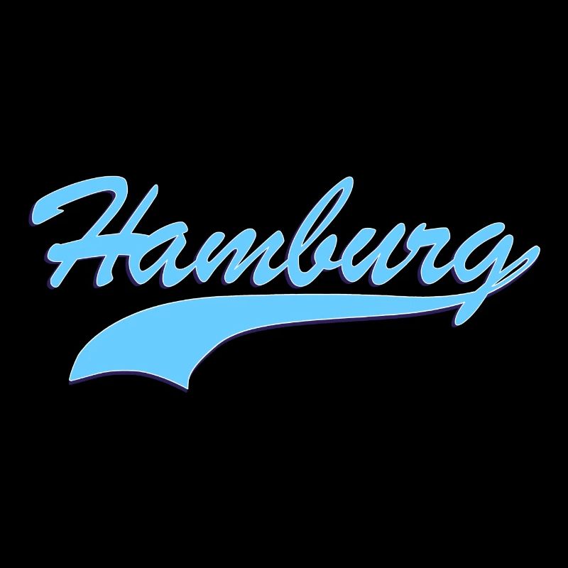 lettrage rétro Hambourg