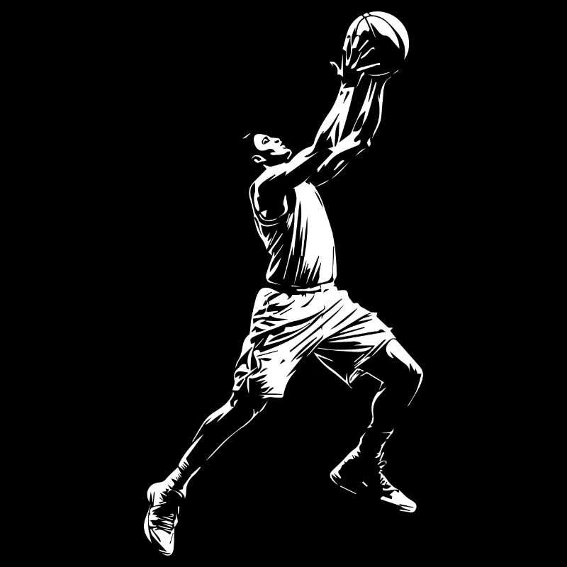 Basketball Spieler Dunking