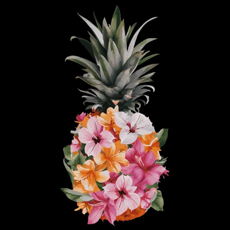 Pineapple tropical hawaiian fruit