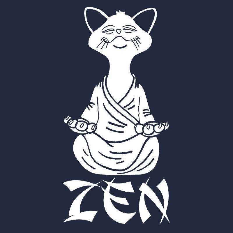 Zen White Cat