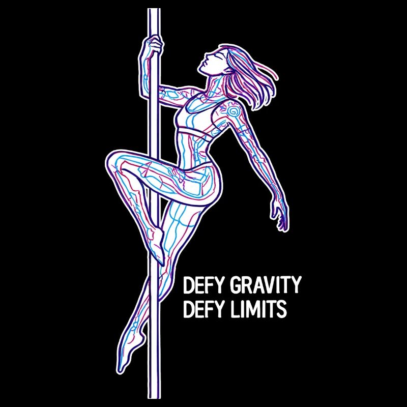 Pole Dance Line Art – Strong Woman Gift