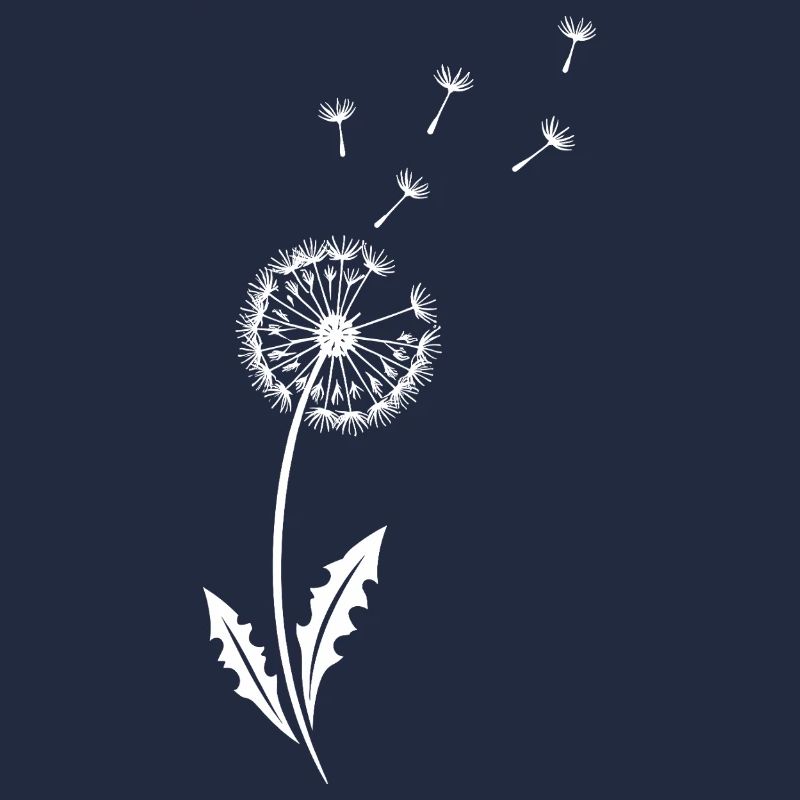 Dandelion Minimal Design – Dandelion Line Art