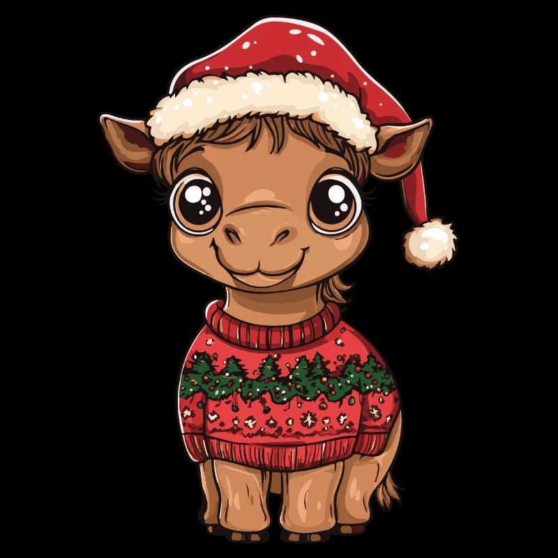 Kamel Weihnachten Comic
