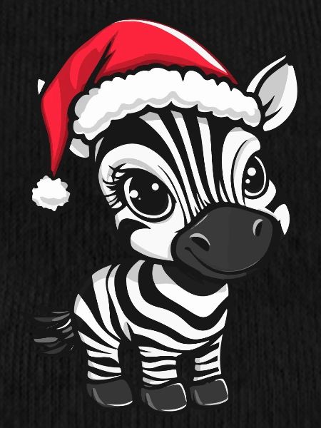 Zebra Christmas Cute