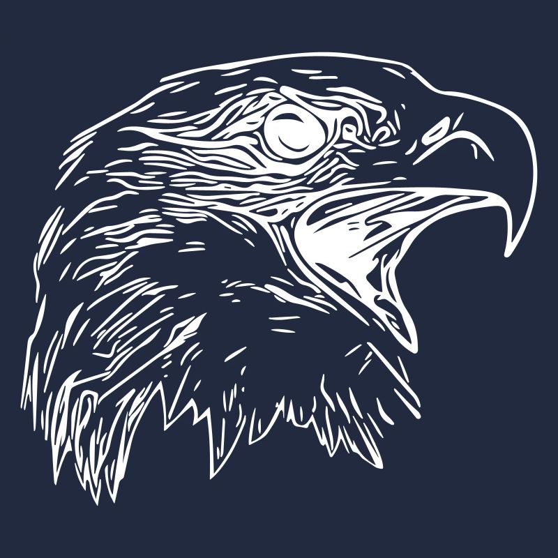 Tête d’aigle - Oiseau de prédant Royal Vector