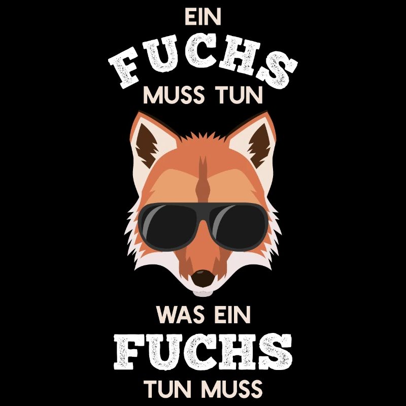 Cooler Fuchs mit Sonnenbrille Rotfuchs
