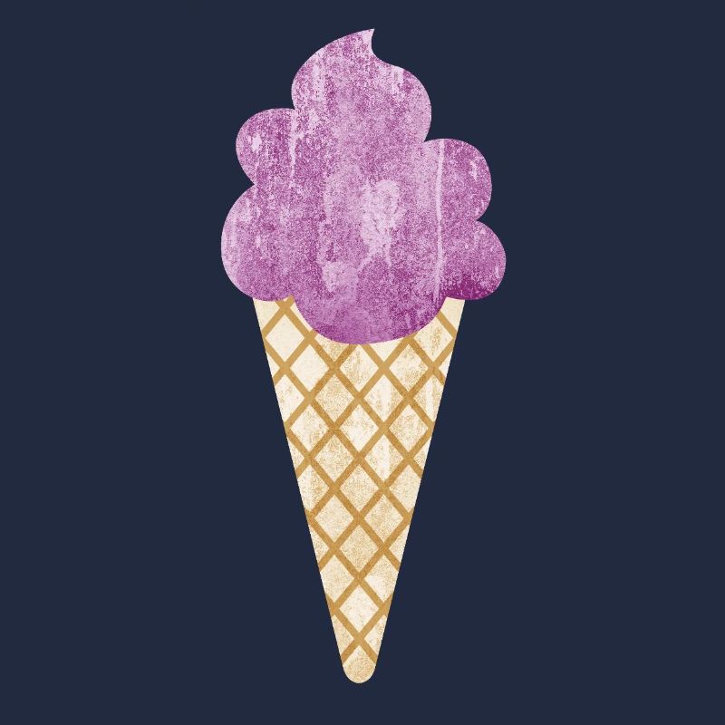 Eiscreme Icecream Eis Waffel Eiskrem Eisdiele lila