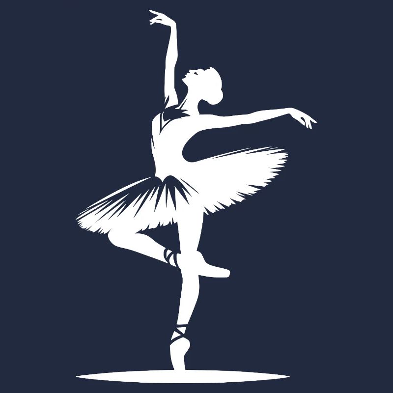 Dancing ballerina in perfect dance pose