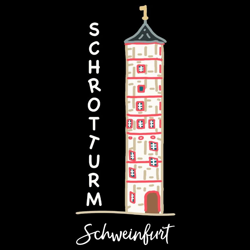 Schweinfurt, emblématique Schrotturm, Bavière