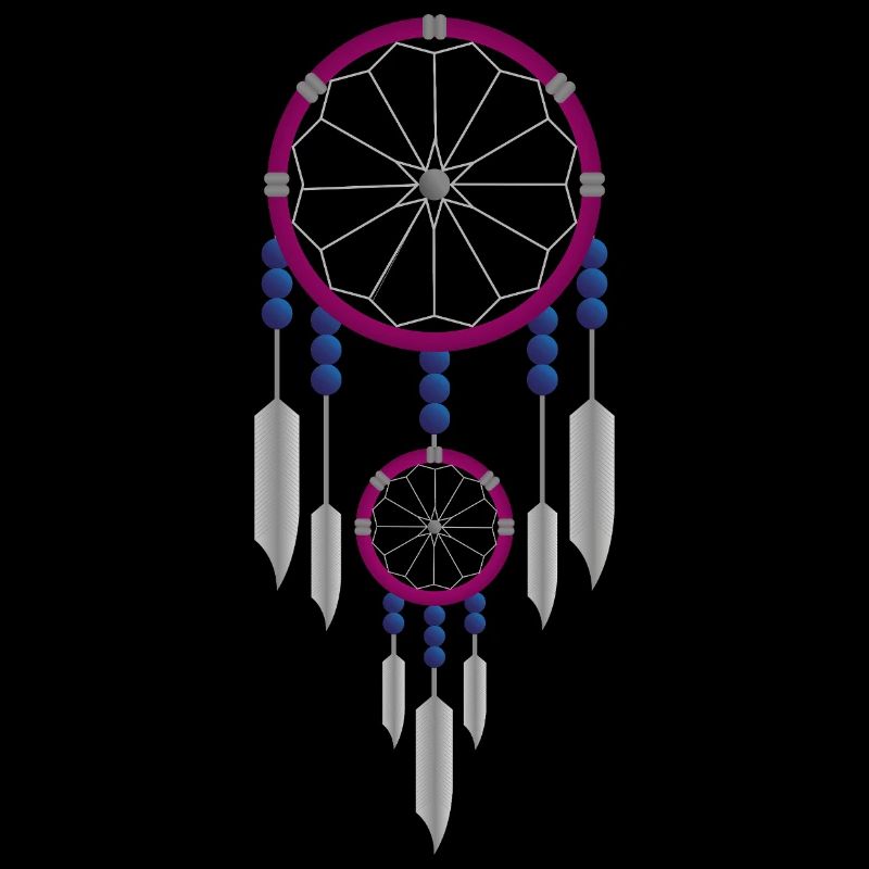 Lila-blauer Traumfänger