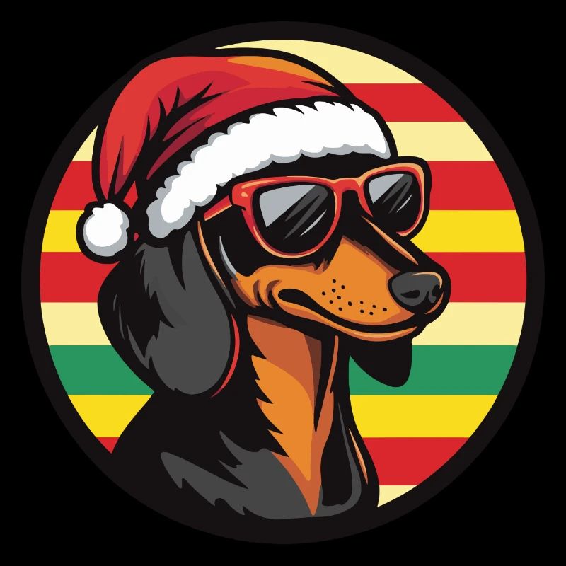 Teckel BadgerDog Noël Cool