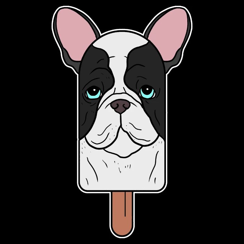 French Bulldog Head Popsicle