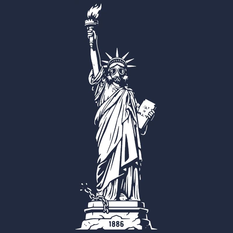Liberty Silhouette: Fackel & Tablet
