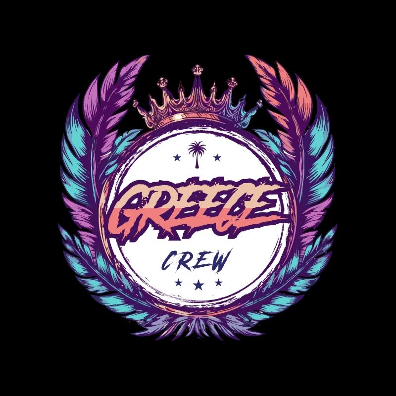 Grèce Crew Coloré