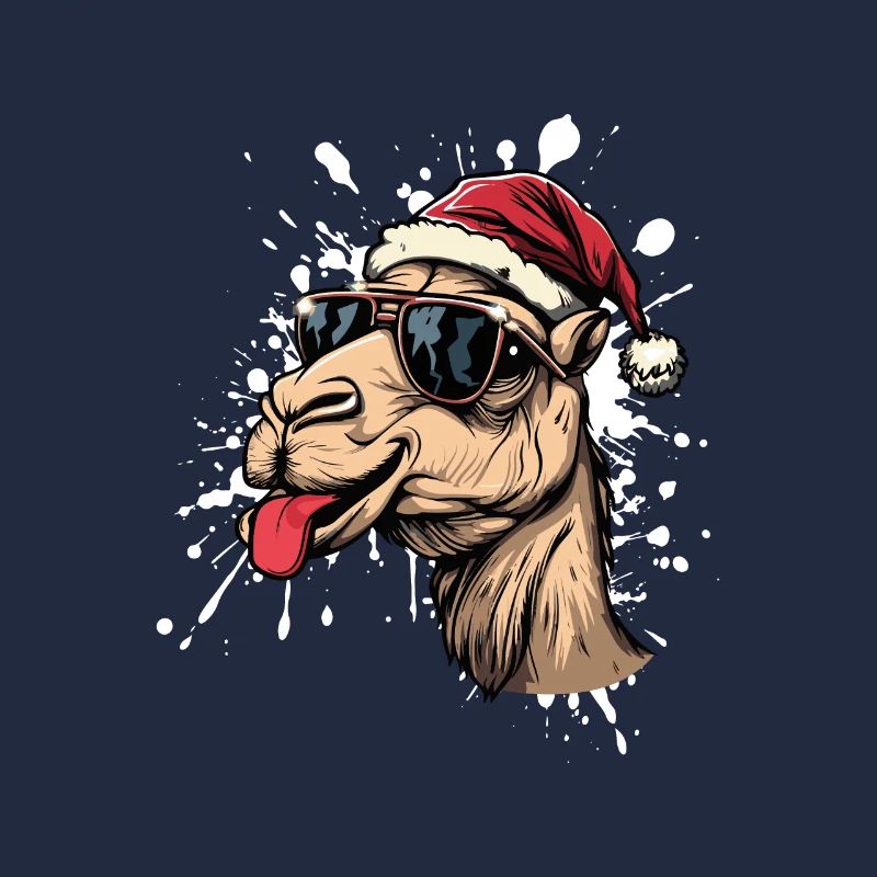 Kamel Weihnachten Lustig