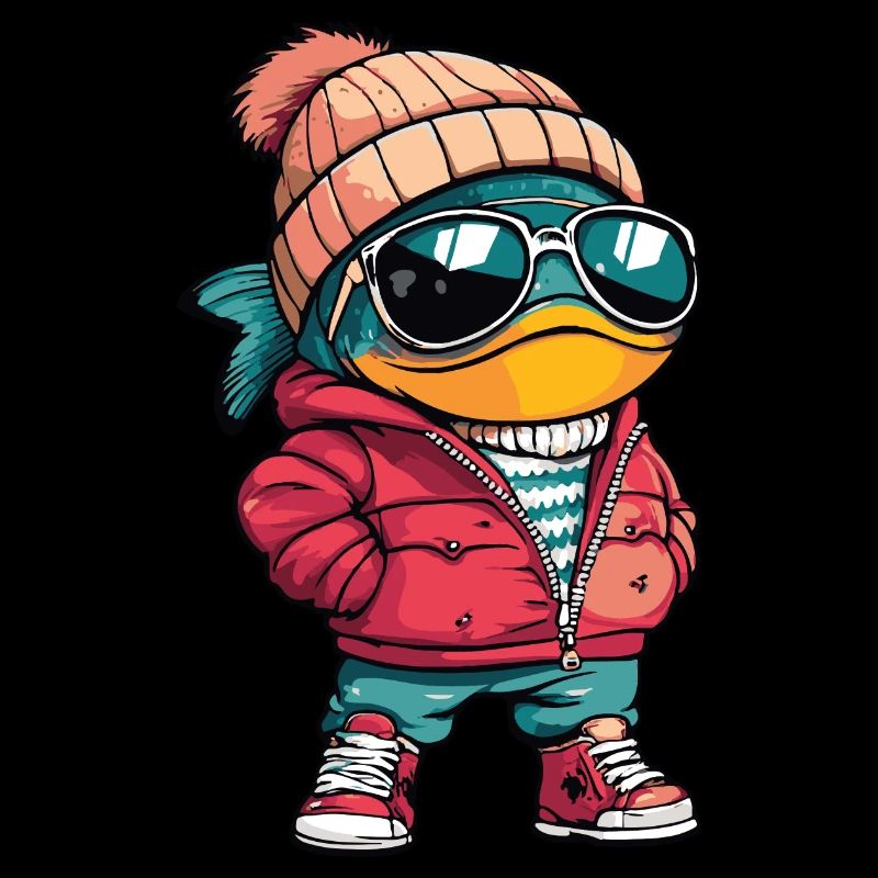 Bande dessinée d’hiver poisson piranha