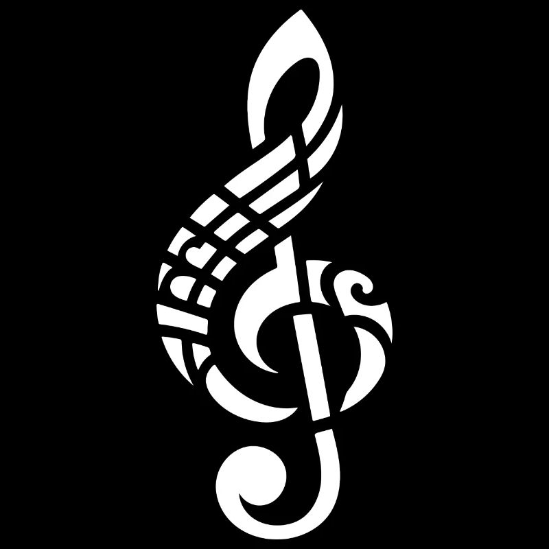 Elegante Tattoo Style Clef