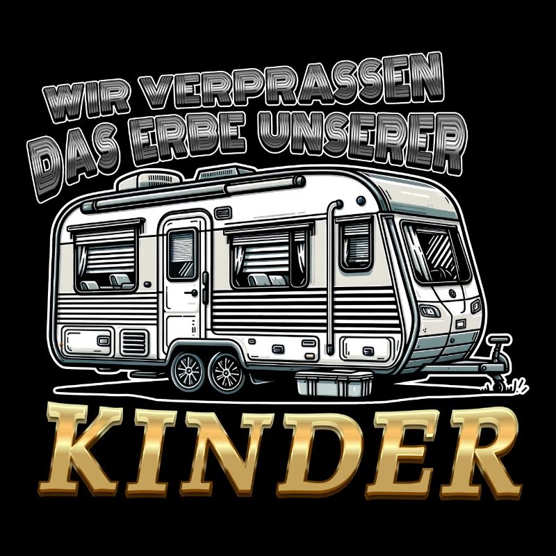 Das Erbe unserer Kinder Lustiger Spruch Wohnwagen