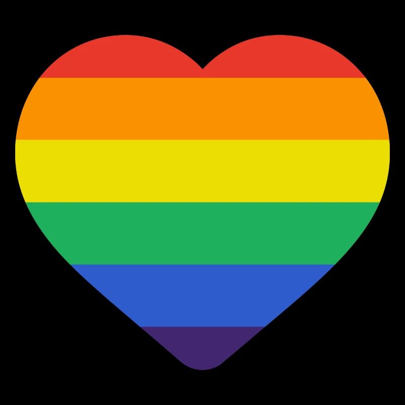 Cœur Arc-en-Ciel Pride - Amour Diversité