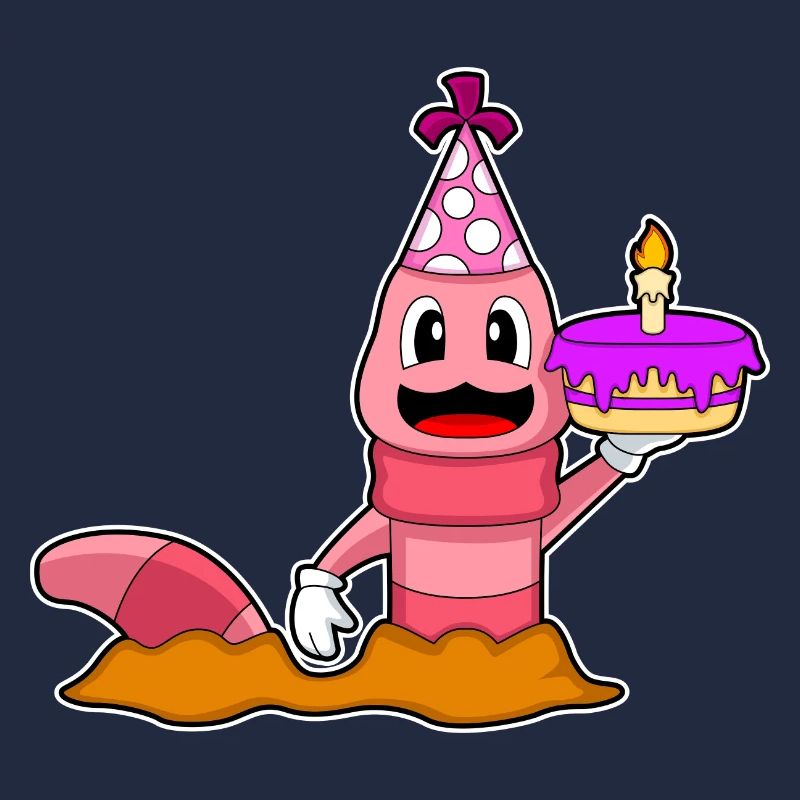 Gâteau d’anniversaire Worm