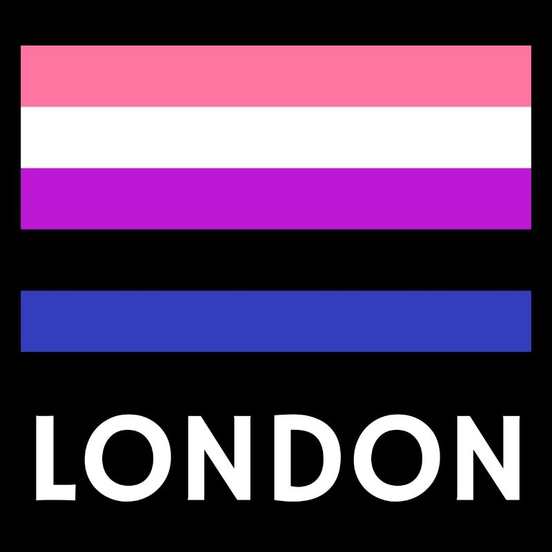 Drapeau de la fierté genderfluid de Londres