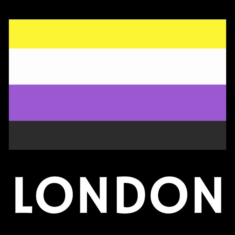 Non binary Pride Flag London